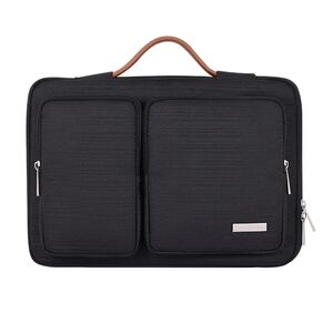 Geanta pentru laptop 15 - 16 inch MacBook, Microsoft, Dell, HP, Lenovo, eleganta si subtire, protectie sporita, negru