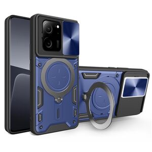 Husa pentru Xiaomi 13T / 13T Pro cu protecție pentru cameră și suport magnetic integrat Ring Shockproof, albastru