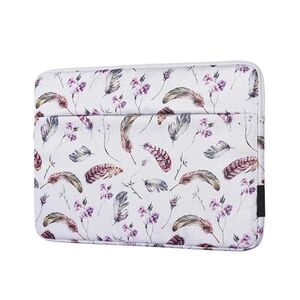 Husa pentru laptop 15-16 inch, eleganta si subtire, compartimente multiple, alb