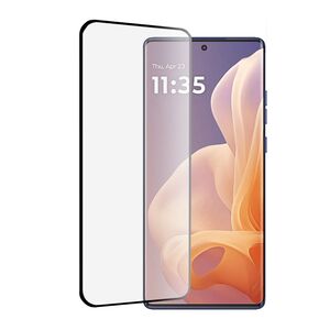 Folie din sticla pentru Motorola Moto G85, full-face Tempered Glass 3D Curved Screen, margini negre