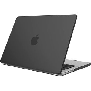 Carcasa pentru Macbook Pro 14 inch (2023/2022/2021) M1 / M2 / M3 Pro / Max Hard Shell Frost, negru mat