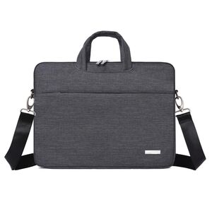 Geanta pentru laptop 13 - 14 inch MacBook, Microsoft, Dell, HP, Lenovo, eleganta si subtire, protectie sporita, negru