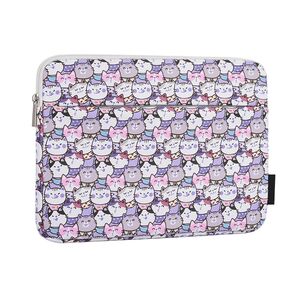 Husa pentru laptop 13-14 inch, eleganta si subtire, compartimente multiple, mov