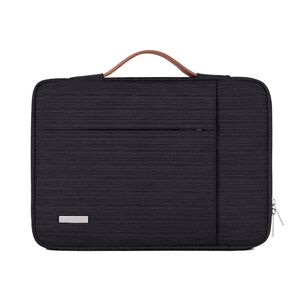 Geanta pentru laptop 13 - 14 inch MacBook, Microsoft, Dell, HP, Lenovo, eleganta si subtire, protectie sporita, negru