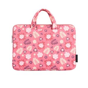 Geanta pentru laptop 15 - 16 inch MacBook, Microsoft, Dell, HP, Lenovo, eleganta si subtire, protectie sporita, roz