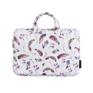 Geanta pentru laptop 13 - 14 inch MacBook, Microsoft, Dell, HP, Lenovo, eleganta si subtire, protectie sporita, alb