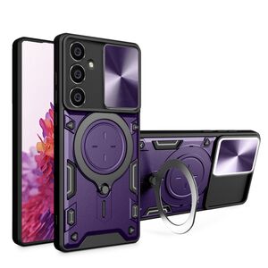 Husa pentru  Samsung Galaxy S23 FE cu protecție pentru cameră și suport magnetic integrat Ring Shockproof, mov