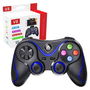 Gamepad Wireless Bluetooth 400mAh, Techsuit V8, albastru