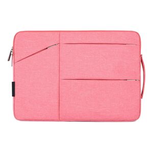 Husa pentru tableta universala 11-13 inch, eleganta si subtire, multiple compartimente si maner, protectie sporita, roz orhidee