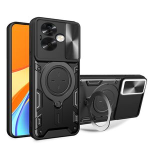 Husa pentru  Oppo A79 5G cu protecție pentru cameră și suport magnetic integrat Ring Shockproof, negru