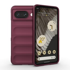 Husa pentru  Google Pixel 8a Liquid Silicone, Microfibre Lining, Non-Slip Airbag Design, bordeaux