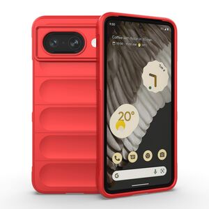 Husa pentru  Google Pixel 8a Liquid Silicone, Microfibre Lining, Non-Slip Airbag Design, rosu