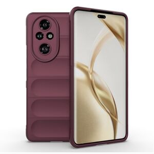 Husa pentru  Honor 200 Pro Liquid Silicone, Microfibre Lining, Non-Slip Airbag Design, bordeaux