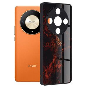 Husa pentru  Honor Magic 6 Lite Colorful Varnish Anti-scrath, rosu galactic