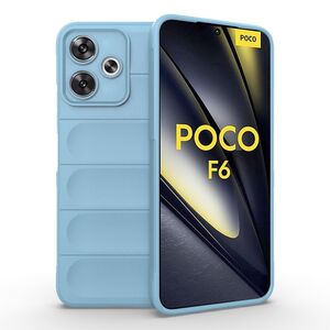 Husa pentru  Poco F6 Liquid Silicone, Microfibre Lining, Non-Slip Airbag Design, albastru
