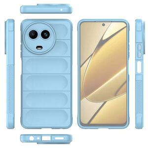 Husa pentru  Realme 11 Liquid Silicone, Microfibre Lining, Non-Slip Airbag Design, albastru