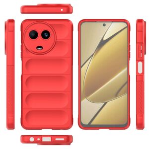 Husa pentru  Realme 11 Liquid Silicone, Microfibre Lining, Non-Slip Airbag Design, rosu