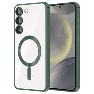 Husa pentru  Samsung Galaxy S23 Plus  cu MagSafe si protectie pentru lentile anti-shock 1.5 mm - verde