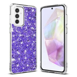 Husa pentru  Samsung Galaxy A35 cu sclipici Liquid Crystal Glitter, mov