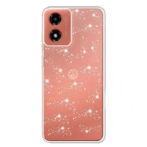 Husa sclipici Motorola Moto E14 Techsuit SparkleSkin, transparenta