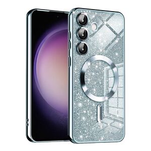 Husa pentru  Samsung Galaxy S23 FE cu MagSafe Sparkle Glare Detachable Layer, cu protectie lentile - bue