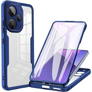 Pachet 360: Husa cu folie integrata pentru  Xiaomi Redmi 13 Cover360 fata / spate - albastru