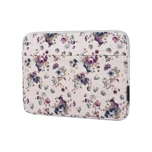 Husa pentru laptop 15-16 inch, eleganta si subtire, compartimente multiple, bej