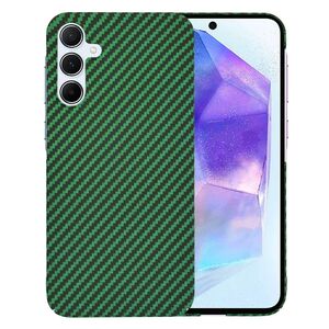 Husa pentru  Samsung Galaxy A55 CarbonFiber UltraSlim, Lightweight, verde