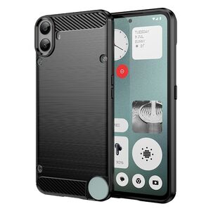 Husa pentru Nothing CMF Phone 1 Carbon Liquid Silicone, negru