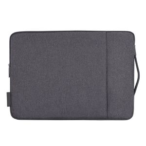 Geanta pentru laptop 13 - 14 inch MacBook, Microsoft, Dell, HP, Lenovo, eleganta si subtire, protectie sporita, gri inchis
