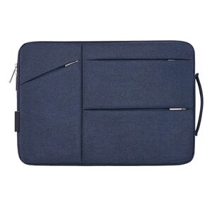 Husa pentru tableta universala 11-13 inch, eleganta si subtire, multiple compartimente si maner, protectie sporita, albastru inchis
