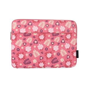 Husa pentru laptop 13-14 inch, eleganta si subtire, compartimente multiple, roz cherry