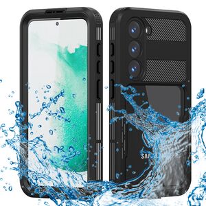 Pachet 360: Husa cu folie integrata Samsung Galaxy S23 ShockProof Dust-Water Proof Full Body, negru