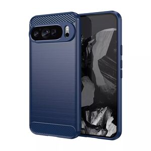 Husa pentru Google Pixel 9 Pro XL Carbon Liquid Silicone, albastru