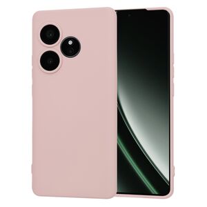 Husa pentru   Realme GT 6 / GT 6T Liquid Silicone, subțire, captusita cu microfibra, anti amprentă, protectie cameră foto, pink sand