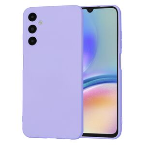 Husa pentru  Samsung Galaxy A05s Liquid Silicone, subțire, captusita cu microfibra, anti amprentă, protectie cameră foto, lavanda