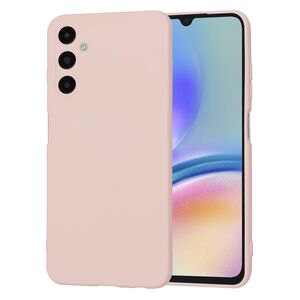 Husa pentru  Samsung Galaxy A05s Liquid Silicone, subțire, captusita cu microfibra, anti amprentă, protectie cameră foto, pink sand