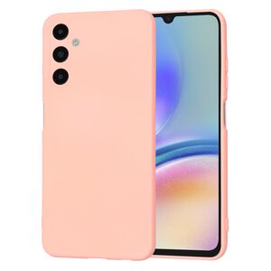 Husa pentru  Samsung Galaxy A05s Liquid Silicone, subțire, captusita cu microfibra, anti amprentă, protectie cameră foto, roz