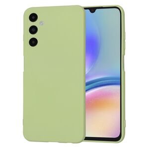 Husa pentru  Samsung Galaxy A05s Liquid Silicone, subțire, captusita cu microfibra, anti amprentă, protectie cameră foto, verde