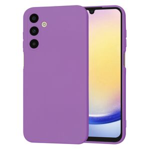 Husa pentru  Samsung Galaxy A25 Liquid Silicone, subțire, captusita cu microfibra, anti amprentă, protectie cameră foto, mov