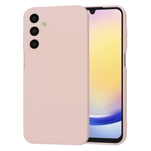 Husa pentru  Samsung Galaxy A25 Liquid Silicone, subțire, captusita cu microfibra, anti amprentă, protectie cameră foto, pink sand