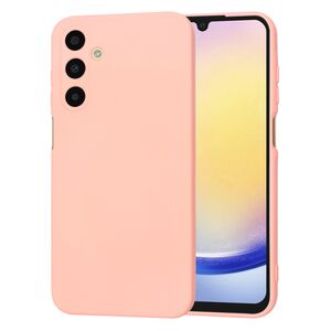 Husa pentru  Samsung Galaxy A25 Liquid Silicone, subțire, captusita cu microfibra, anti amprentă, protectie cameră foto, roz