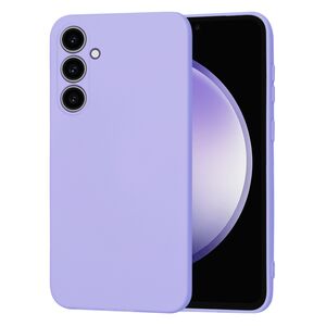 Husa pentru  Samsung Galaxy S23 FE Liquid Silicone, subțire, captusita cu microfibra, anti amprentă, protectie cameră foto, lavanda