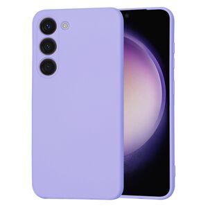 Husa pentru  Samsung Galaxy S23 Liquid Silicone, subțire, captusita cu microfibra, anti amprentă, protectie cameră foto, lavanda