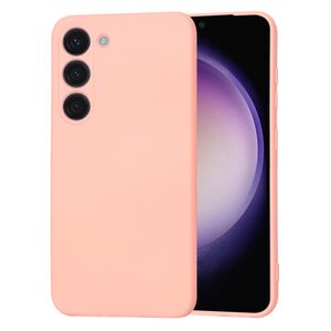 Husa pentru  Samsung Galaxy S23 Liquid Silicone, subțire, captusita cu microfibra, anti amprentă, protectie cameră foto, roz