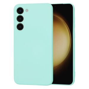 Husa pentru  Samsung Galaxy S23 Plus  Liquid Silicone, subțire, captusita cu microfibra, anti amprentă, protectie cameră foto, turcoaz