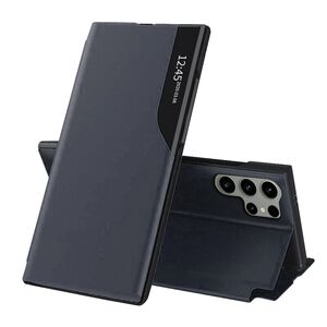Husa pentru  Samsung Galaxy S24 Ultra tip carte, Smart View, albastru