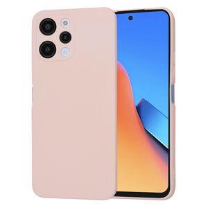 Husa pentru  Xiaomi Redmi 12 5G, Redmi 12 4G Liquid Silicone, subțire, captusita cu microfibra, anti amprentă, protectie cameră foto, roz inchis