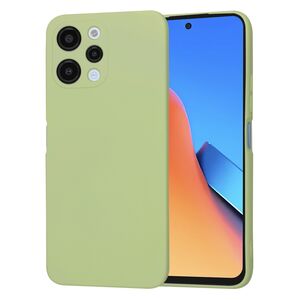 Husa pentru  Xiaomi Redmi 12 5G, Redmi 12 4G Liquid Silicone, subțire, captusita cu microfibra, anti amprentă, protectie cameră foto, verde