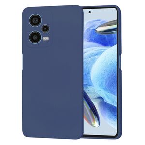 Husa pentru  Xiaomi Redmi Note 12 Pro, Poco X5 Pro Liquid Silicone, subțire, captusita cu microfibra, anti amprentă, protectie cameră foto, albastru